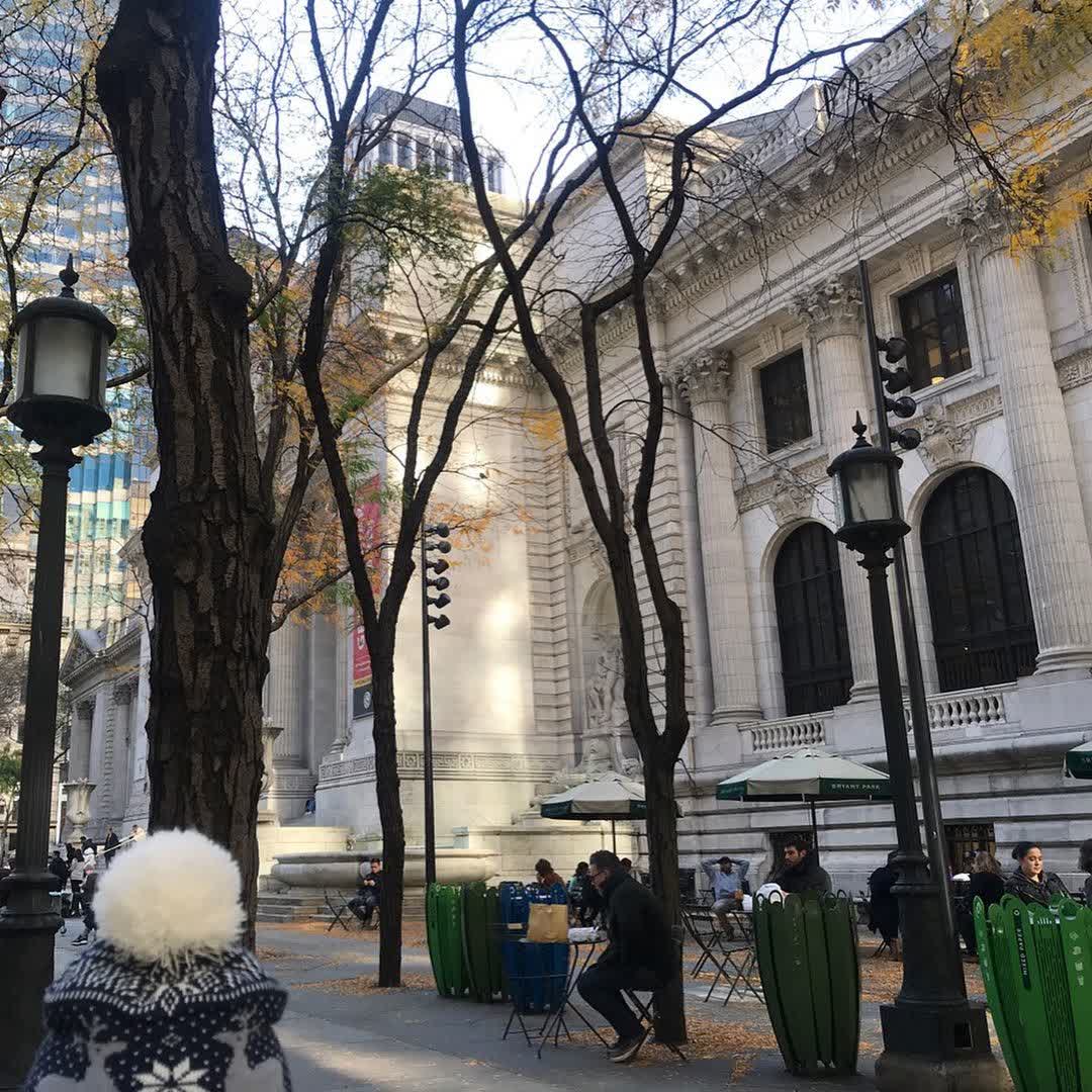 不看書的國豪都愛來紐約公共圖書館浸潤氣氛
