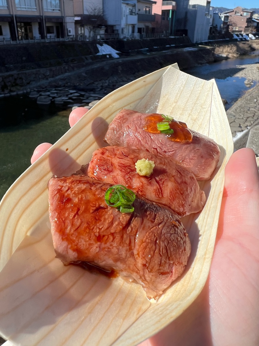 Komachi Hida Beef sushi | 去趣 chicTrip